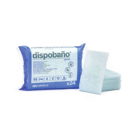 Pre-Soaped Fine Fiber Sponges has 24 in a pack.