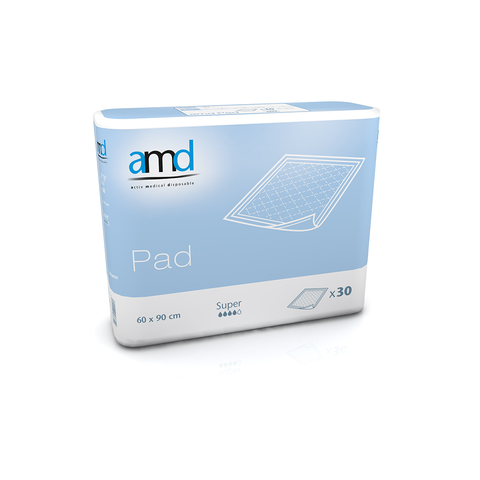 AMD Disposable Bed Pad Super – 60 x 90cm – Pack of 30