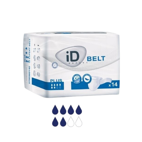 iD Expert Belt Plus Adult Belted Briefs Large – Pack of 14