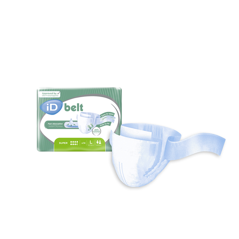iD Expert Belt Super Adult Belted Briefs Large – Pack of 14