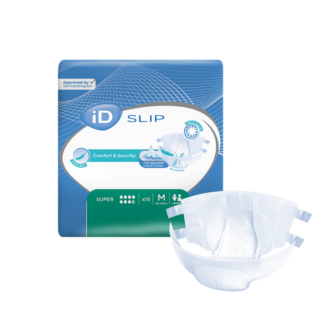 iD Expert Slip Super Adult Diapers – Pack of 15 or 28