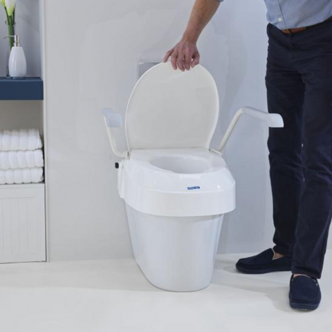 Aquatec Raised Toilet Seat with Arms