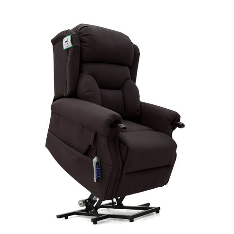 Under-seat view of floor glides for easy repositioning on smooth surfaces.