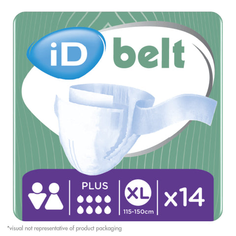 iD Belt Maxi Adult Belted Briefs Extra Large – 4 x 14 Pack