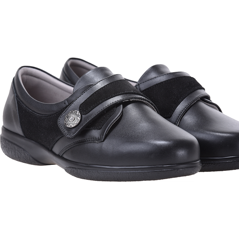 Cosyfeet Darcy Black Shoe
