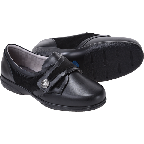 Cosyfeet Darcy Black Shoe