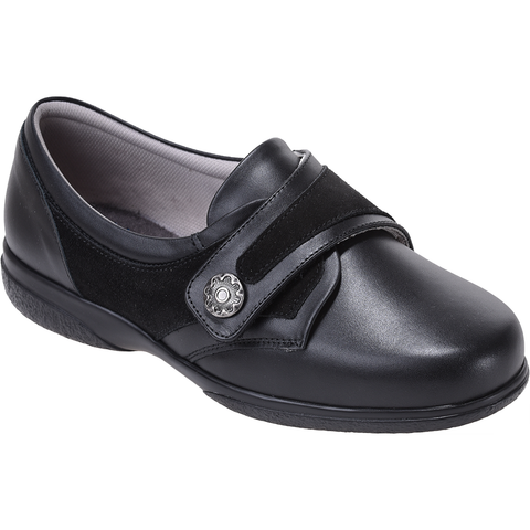 Cosyfeet Darcy Black Shoe