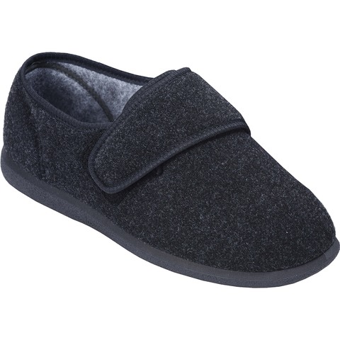 Cosyfeet Richie Slipper Charcoal