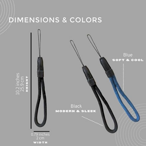 Dynamo Wrist strap, Black & Blue For Cyclone Cane