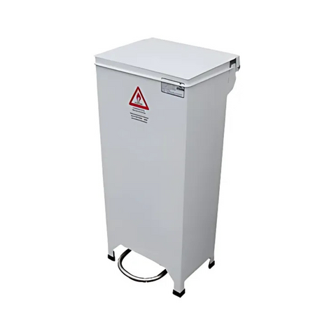 Enclosed Pedal Fire Bin - 50L