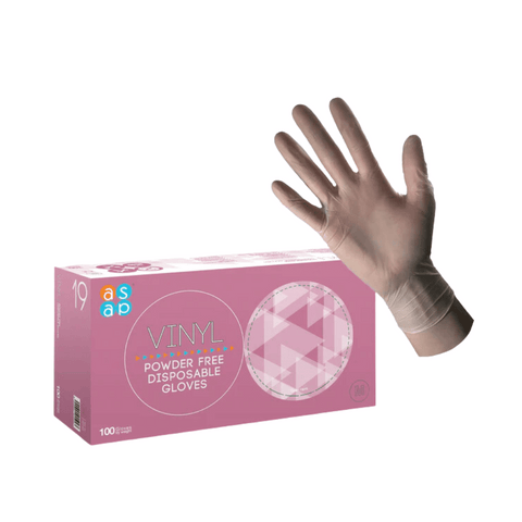 Gloves Vinyl Clear Medium