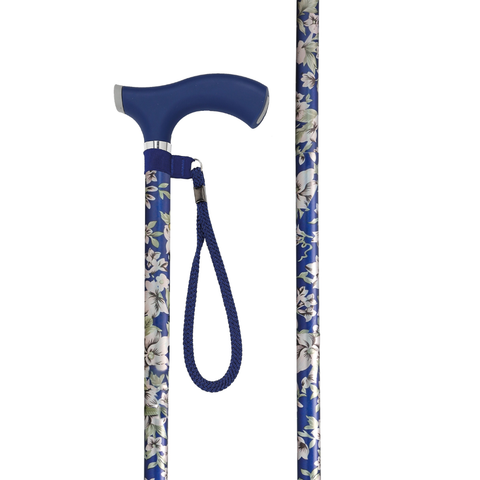 Gehstock Walking Stick – Blue Flower