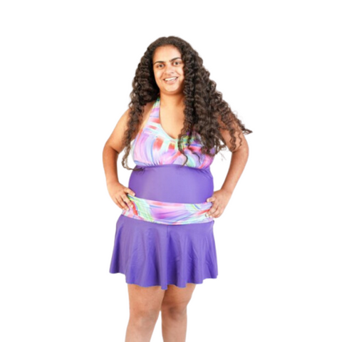 Kes-Vir Ladies Swimdress – Indigo Wave