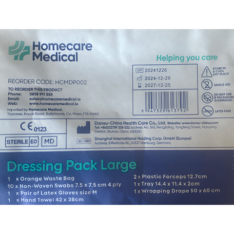 Homecare Sterile Dressing Pack with Gloves