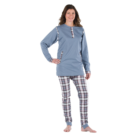 Long Jumpsuit for Women Checked