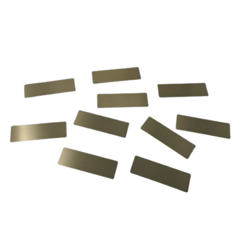 Name Plate Gold Aluminium (Pack of 10)