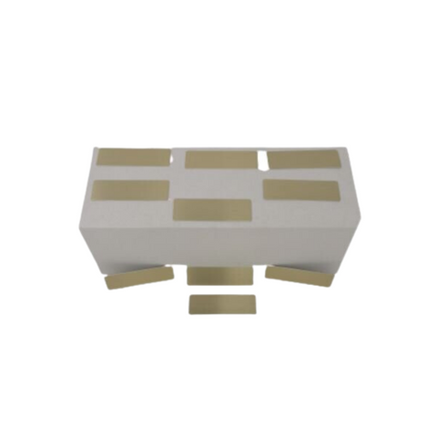 Name Plate Gold Aluminium (Pack of 10)