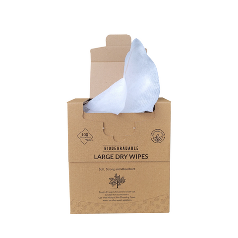 Nilaqua 100% Biodegradable Plastic Free Large Dry Wipes