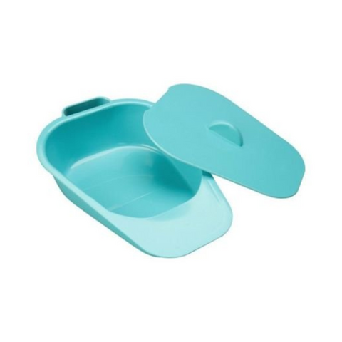Slipper Bed Pan with Lid