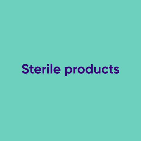 Sterile products