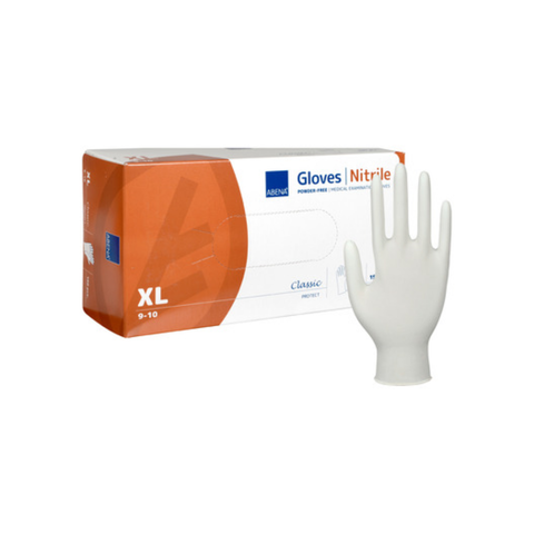Abena Nitrile White Gloves - Pack of 200