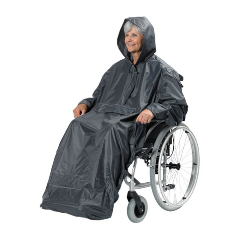 Wheelchair Poncho With Sleeves And Hood