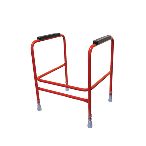 Adjustable Height Toilet Surround with Padded Arms