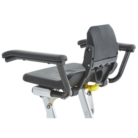 Armrests for an mlite folding scooter. The armrests  are attached to the seat by a bar underneath, this can easily be attached and taken off as needed 