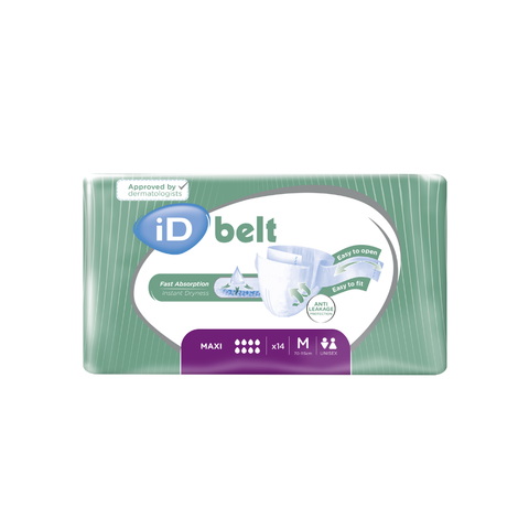 iD Expert Belt Maxi Adult Belted Briefs - Pack of 14