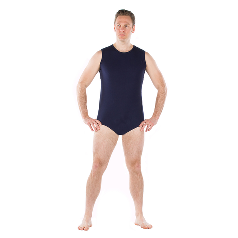 Blue Bodysuit with Snap-Button Closure
