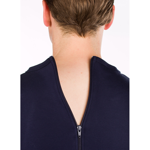 Blue Bodysuit with Back Zipper