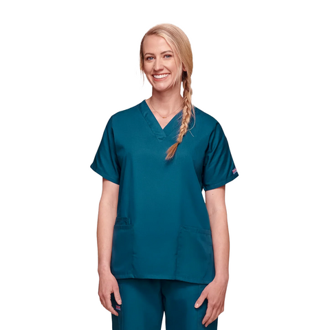 Cherokee Unisex Scrub Top Caribbean