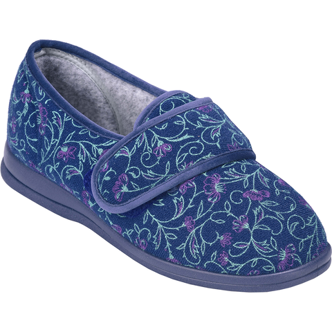 Cosyfeet Holly Slipper Midnight Floral