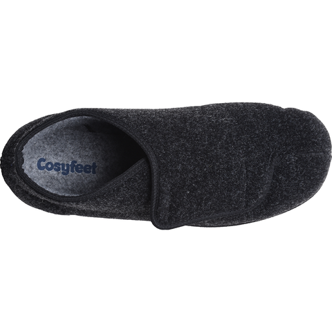 Cosyfeet Robert Charcoal Boot Slipper