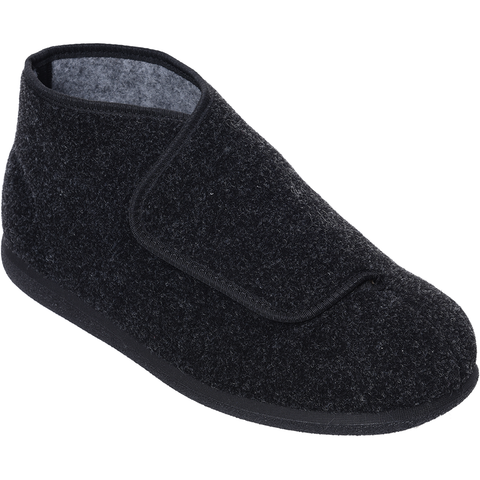 Cosyfeet Robert Charcoal Boot Slipper