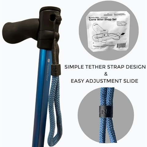 Dynamo Wrist strap, Black & Blue For Cyclone Cane