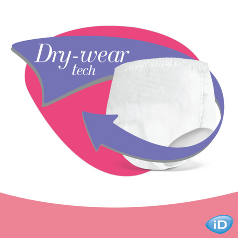 Enjoy everyday comfort with iD Intime Super, 40% thinner, and designed for discreet protection with advanced odor and leak control.