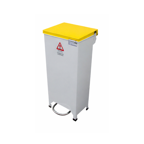 Enclosed Pedal Fire Bin - 50L