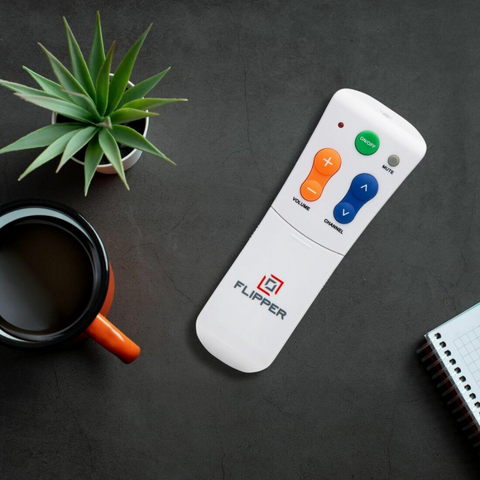 With a compact design and wide compatibility, the Flipper Big Button Remote is perfect for elderly users or those with dementia, providing clear, simple controls.