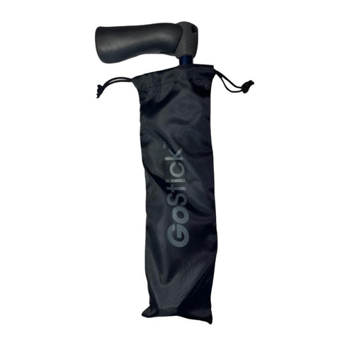 Image of the go stick cover, this resuable bag comes with the go stick and is ideal for transport of the cane.
