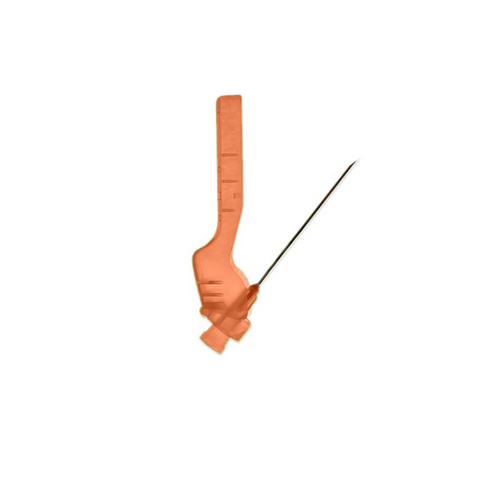 Hypodermic needle in orange 25g box of 50 5/8 inches.