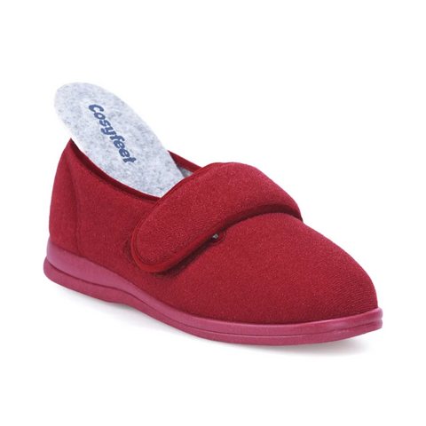Cosyfeet Holly Slipper Burgundy