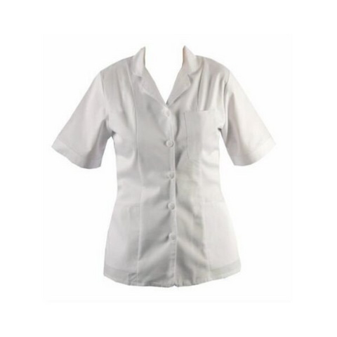 Homecare White Tunic with Collar