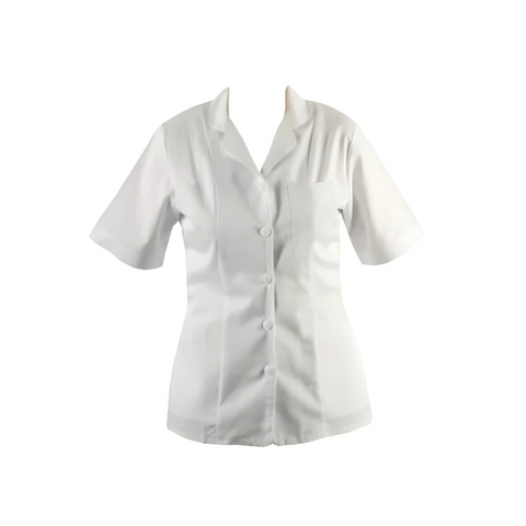 Homecare White Tunic with Collar