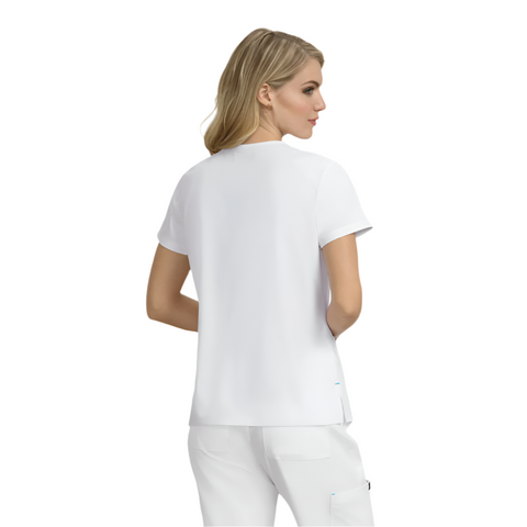 The becca srub top for nurses, this comes with a badge loop and is lightweight.
