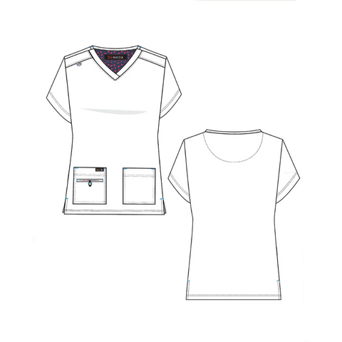 Koi Basics Becca Top Navy