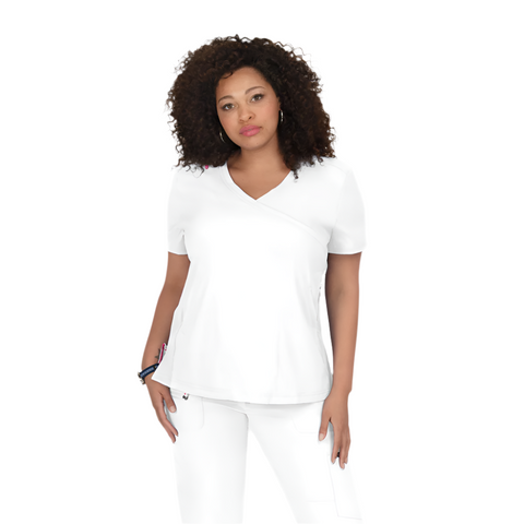 Koi Lite Philosophy Scrub Top plus size friendly.
