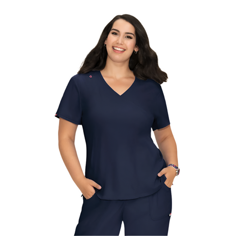Koi Lite Philosophy Scrub Top - Navy