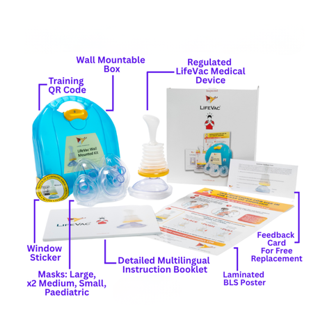 LifeVac Airway Clearing Device (Wall Mounted Kit)