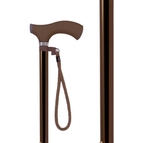  Lightweight walking stick with a soft silicone handle for a secure grip.